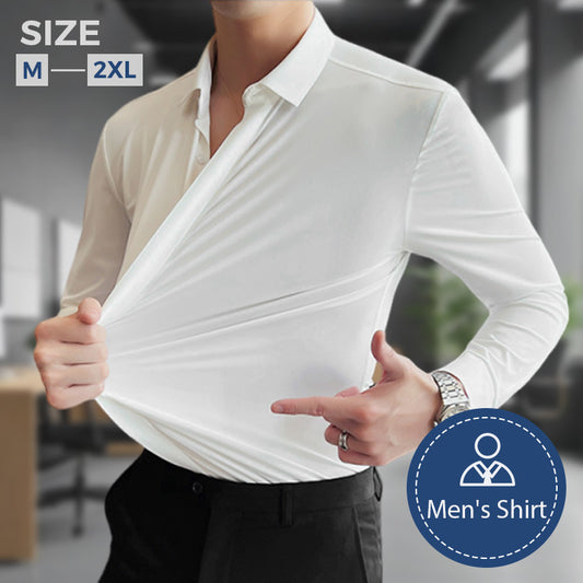 🔥2025 HOT SALE🔥Men's Wrinkle-Free Stretch Dress Shirt