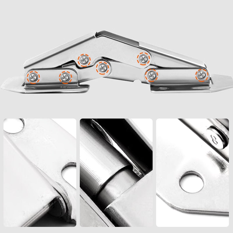 🔥Christmas sale is ending soon🔥Easy installation of bridge-shaped door hinges -Cabinet hinges
