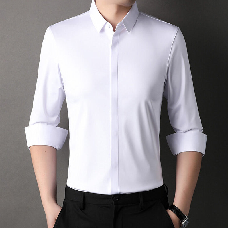 🔥2025 HOT SALE🔥Men's Wrinkle-Free Stretch Dress Shirt