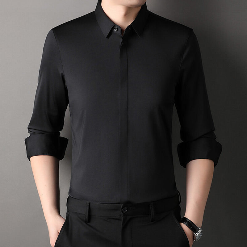 🔥2025 HOT SALE🔥Men's Wrinkle-Free Stretch Dress Shirt