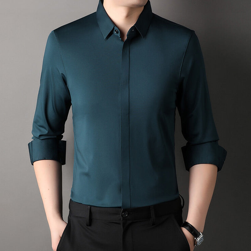🔥2025 HOT SALE🔥Men's Wrinkle-Free Stretch Dress Shirt