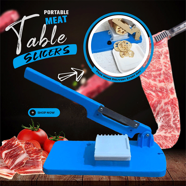 🧑🍳Kitchen Artifact - 50%OFF🥳 Portable Meat Cutting Table Slicers