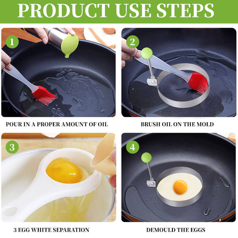 🔥time-limited Sale 49%🔥Stainless Steel Fried Egg Molds