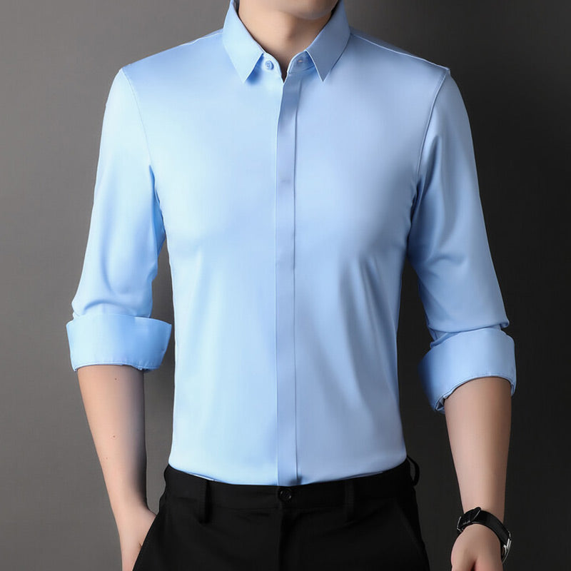 🔥2025 HOT SALE🔥Men's Wrinkle-Free Stretch Dress Shirt
