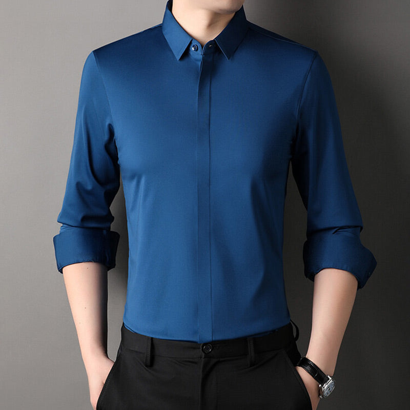 🔥2025 HOT SALE🔥Men's Wrinkle-Free Stretch Dress Shirt