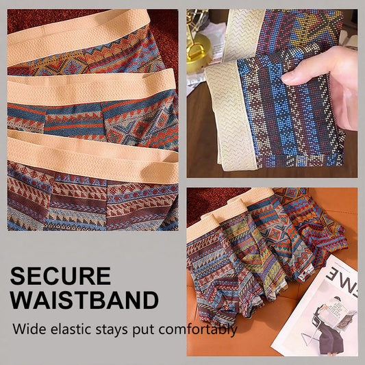 ✨Holiday-Ready Men’s Underwear: Color-Blocking Design, Ultra Comfortable