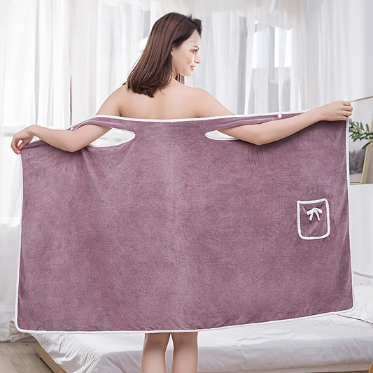 🔥HOT SALE 🔥A Perfect Gift For Women🎁Plus Size Women's Coral Fleece Wearable Bath Skirt
