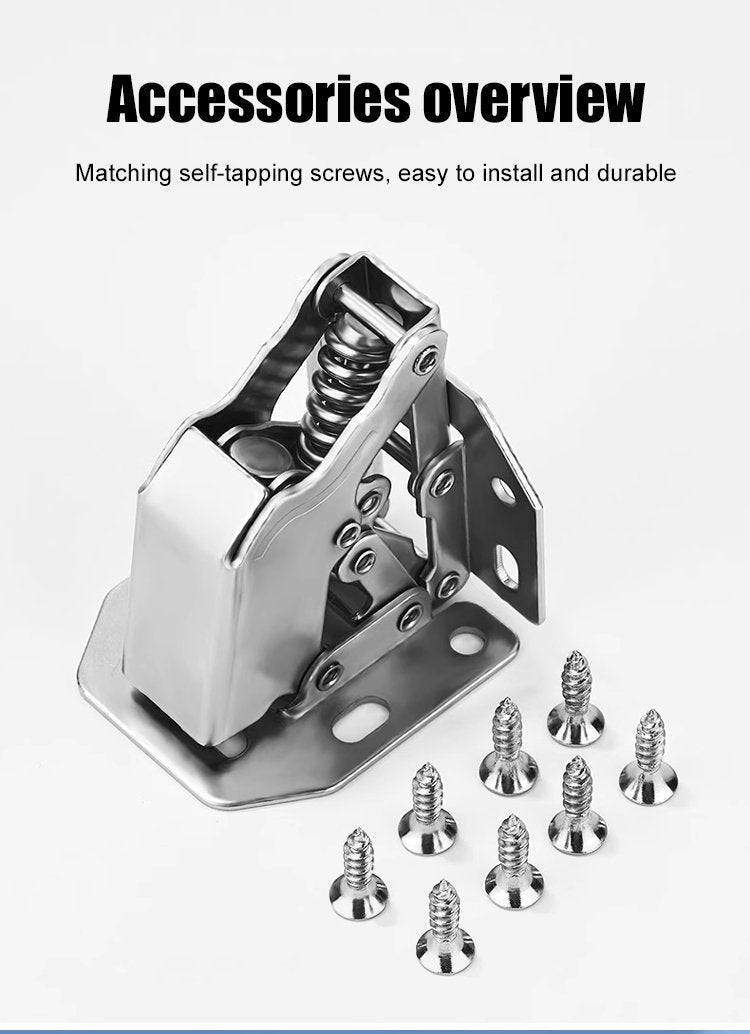 🔥Christmas sale is ending soon🔥Easy installation of bridge-shaped door hinges -Cabinet hinges