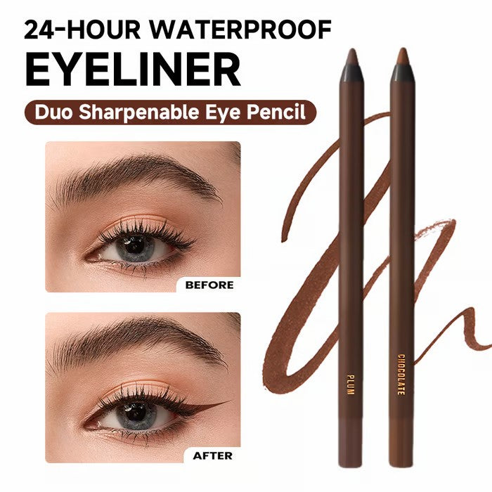 🎁Last Day Buy 1 Get 1 Free🔥🌟24 HR Waterproof Eyeliner Duo Sharpenable Eye Pencil💦
