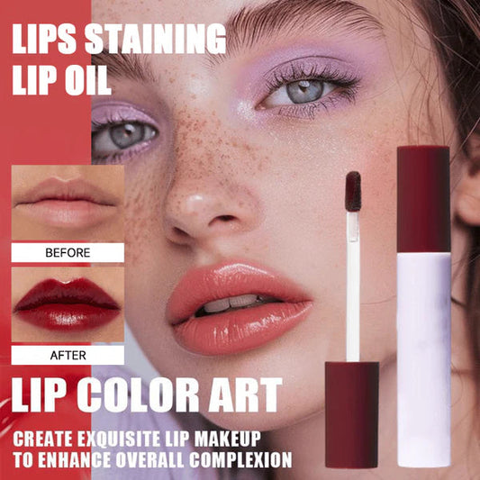 💗LAST DAY - BUY 1 GET 1 FREE💗Lips Staining Lip Oil (Non-Sticky | Non-Smudge | 24H Long-Lasting👄)