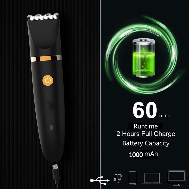💥 3 in 1 Electric Body Hair Trimmer for Men,Cordless Groin Hair Clipper for Men, Waterproof Electric Shaver (Buy 2 Free Shipping )