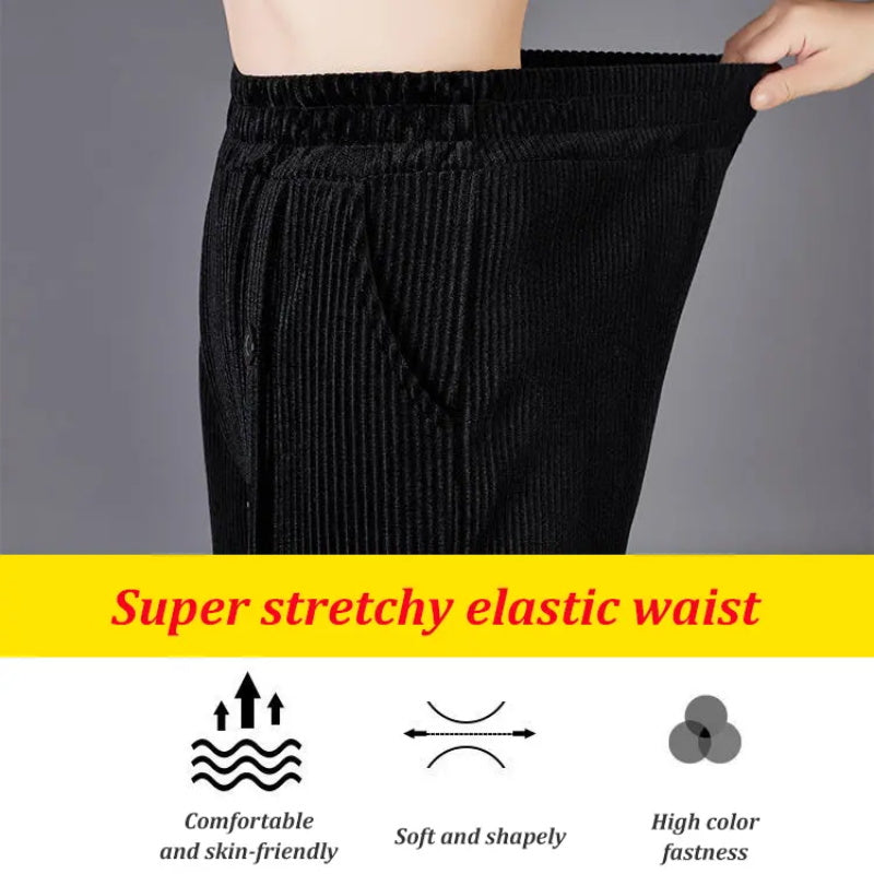 Women's High Waisted Corduroy Warm Pants - Free Shipping