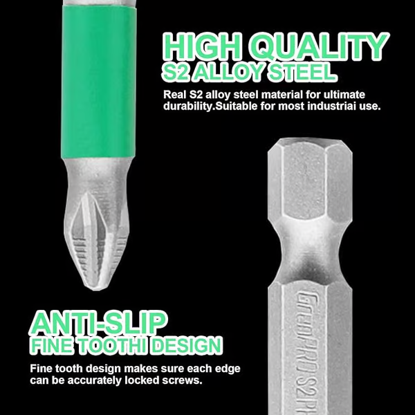 🔥Hot Sale 50% OFF✨Strong Magnetic Durability Screwdriver Drill Bit Set