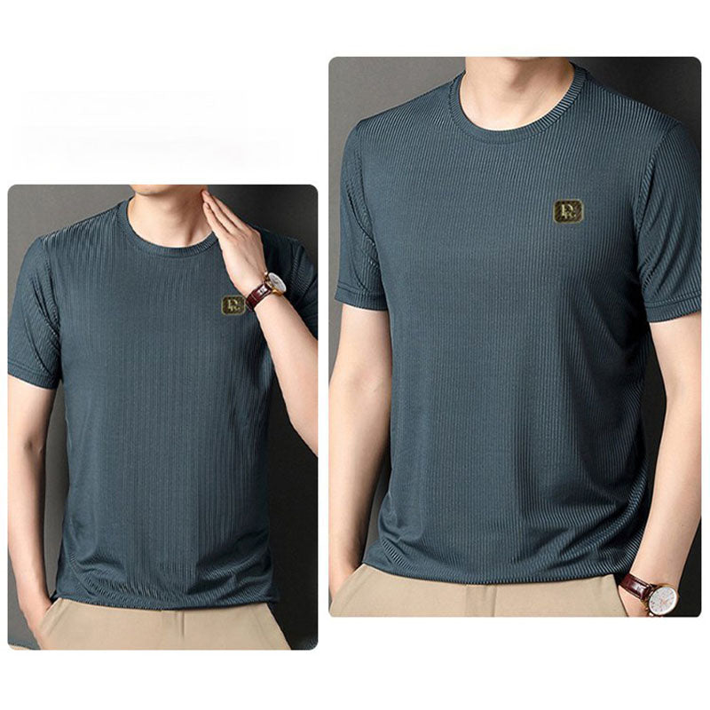 Casual High Stretch T-Shirt for Plus Size Men(50% OFF)