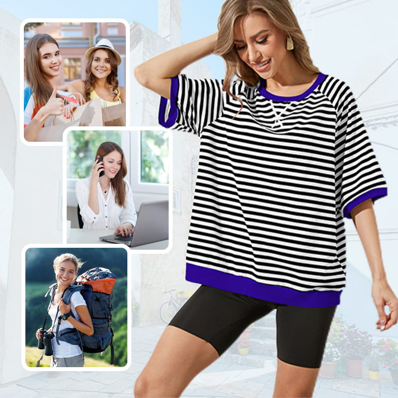 Women's Oversize Striped T-Shirts