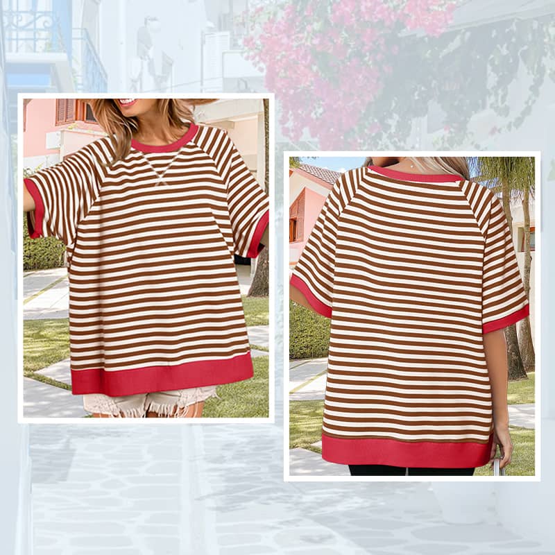Women's Oversize Striped T-Shirts