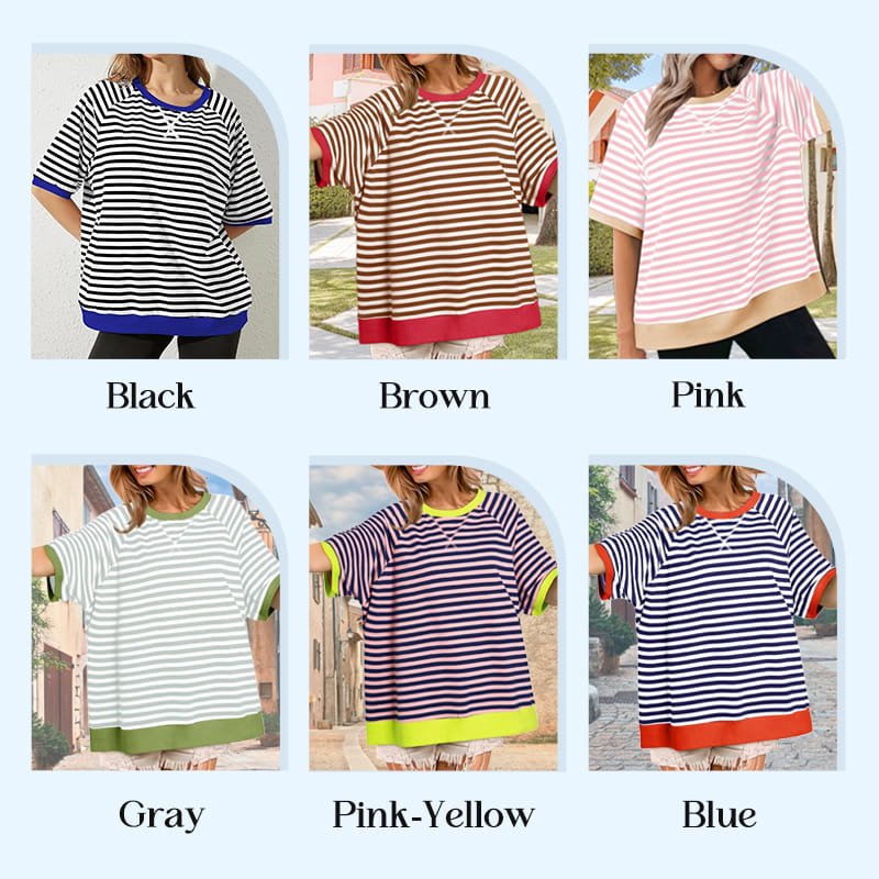 Women's Oversize Striped T-Shirts