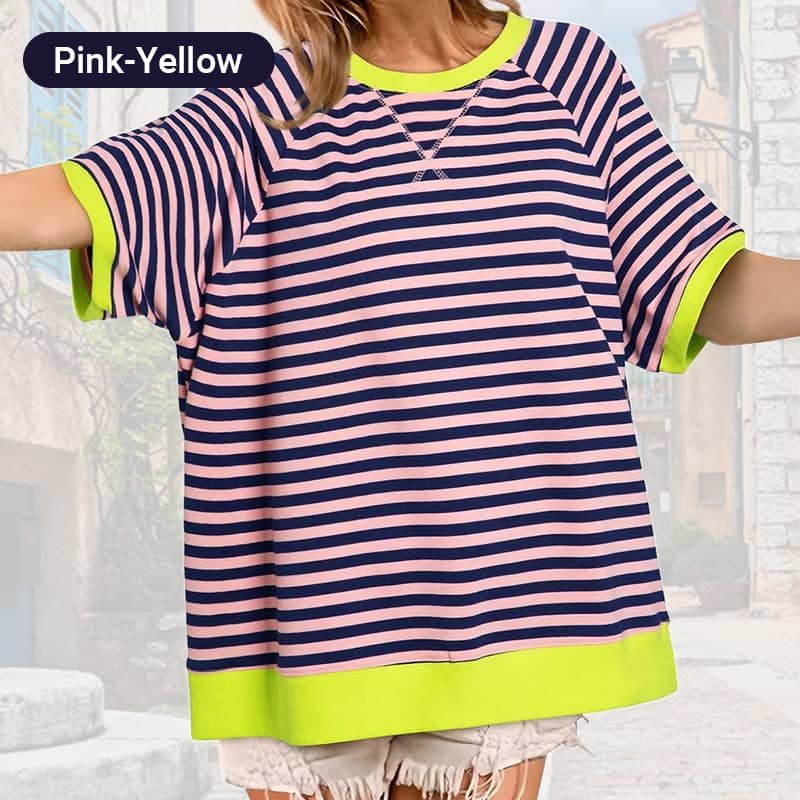 Women's Oversize Striped T-Shirts