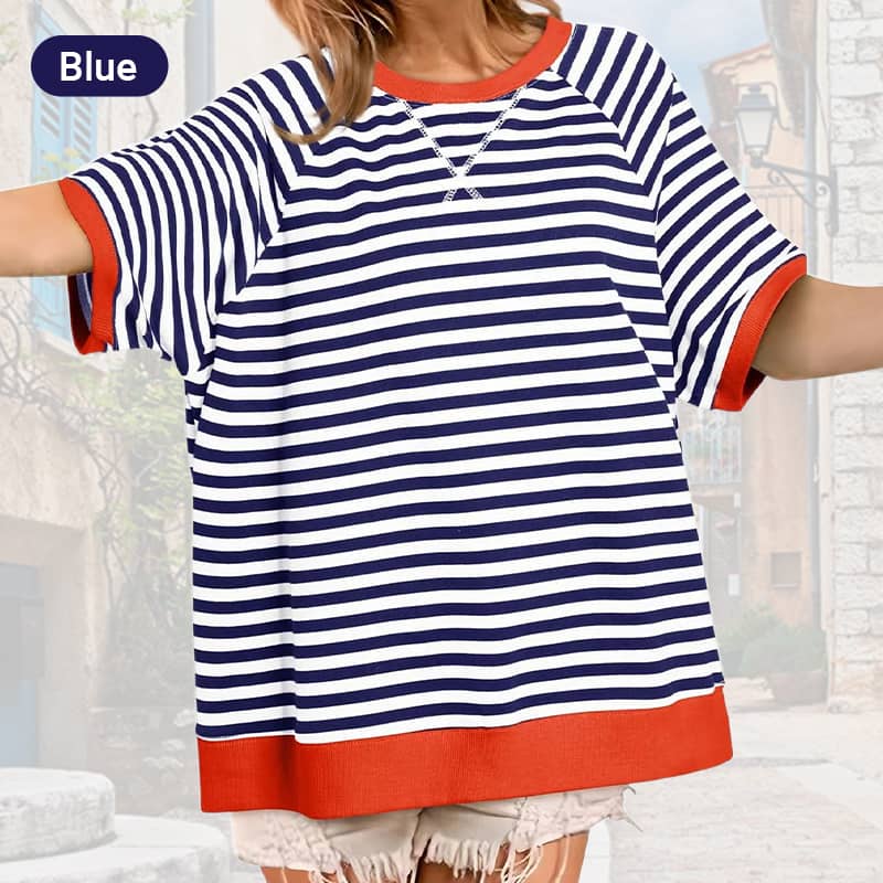Women's Oversize Striped T-Shirts