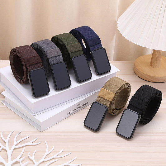 Free shipping-Durable No-Hole Tactical Belt with Magnet Buckle