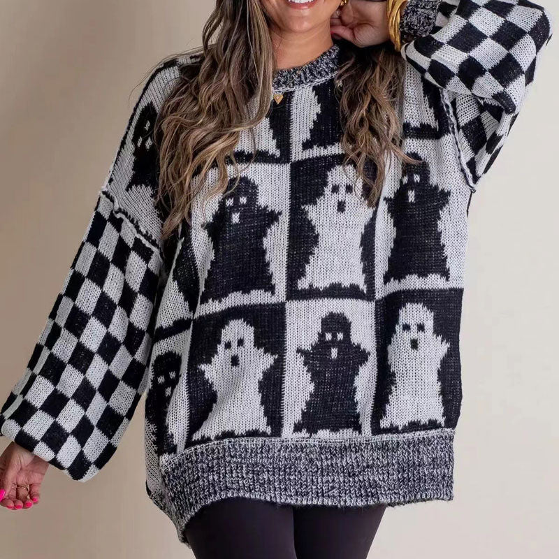 Hooded solid color loose bat sleeve sweatshirt