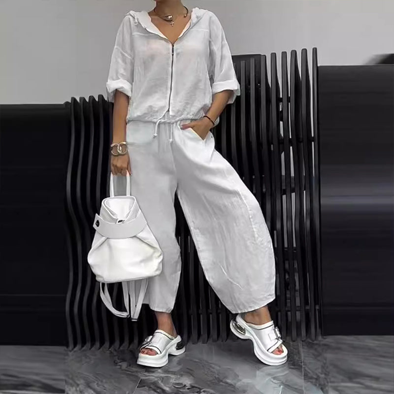 Casual Top & Pants 2-Piece Set