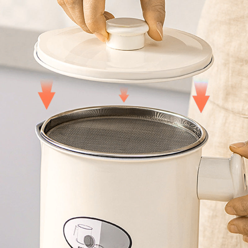 Multifunctional deep fryer and grease container with strainer
