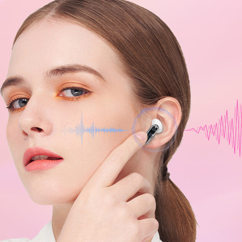 🔥HiFi Noise-Cancelling Bluetooth Earbuds with Transparent Charging Case