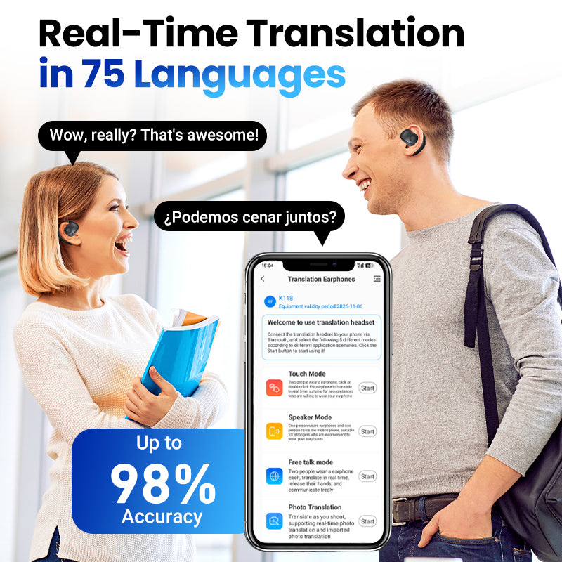 🎉2025 HOT SALE🎉🎧HY-T26 Pro® Casque de traduction Bluetooth AI