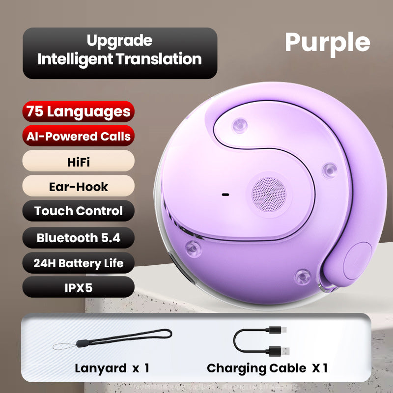 🎉2025 HOT SALE🎉🎧HY-T26 Pro® Casque de traduction Bluetooth AI
