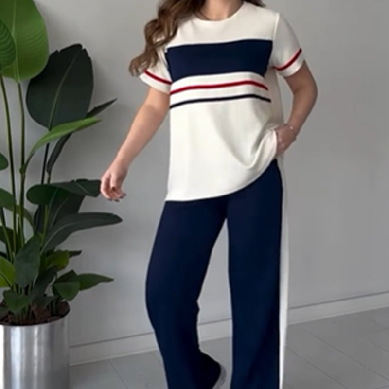 Women's Oversized T-Shirt & Casual Pants Set