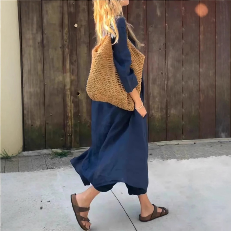 🌸🌸🌸Women's Summer Loose Pocket V-Neck 2-Piece Set(🔥50% OFF)