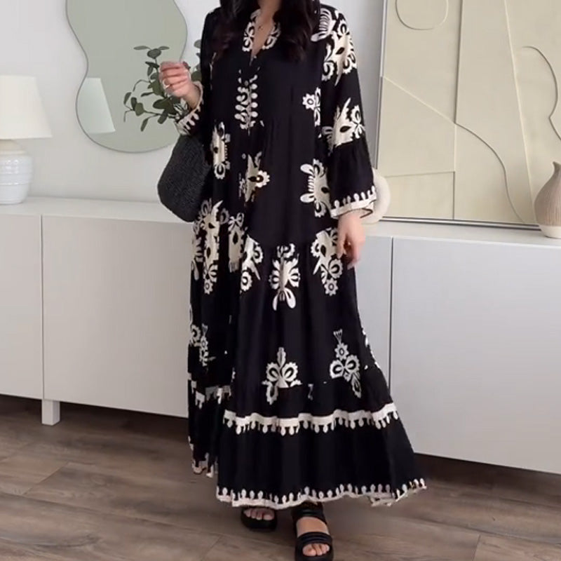 🌸Spring Specials🌸Women's Loose Fit Ruffle Hem Midi Dress