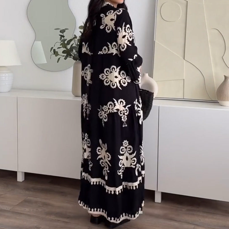 🌸Spring Specials🌸Women's Loose Fit Ruffle Hem Midi Dress
