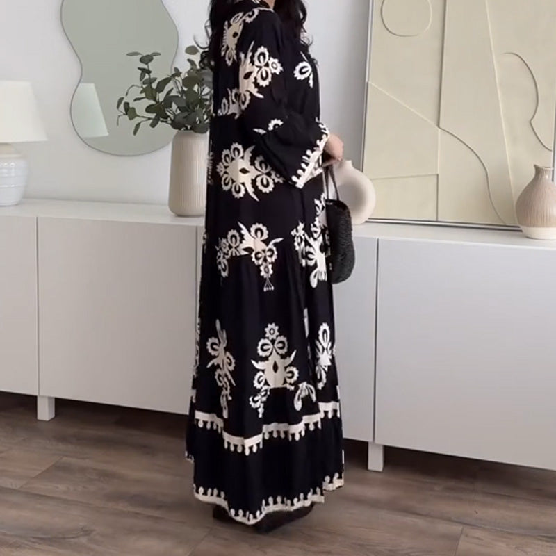 🌸Spring Specials🌸Women's Loose Fit Ruffle Hem Midi Dress
