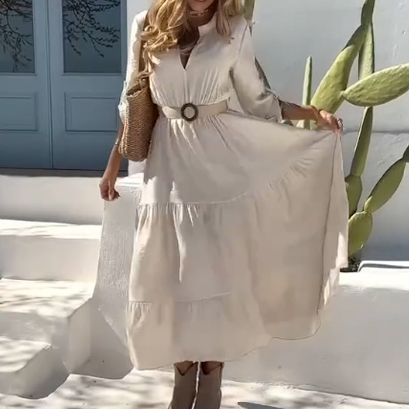 🌸Spring Specials🌸 Women's Casual Tiered V-Neck Midi Dress