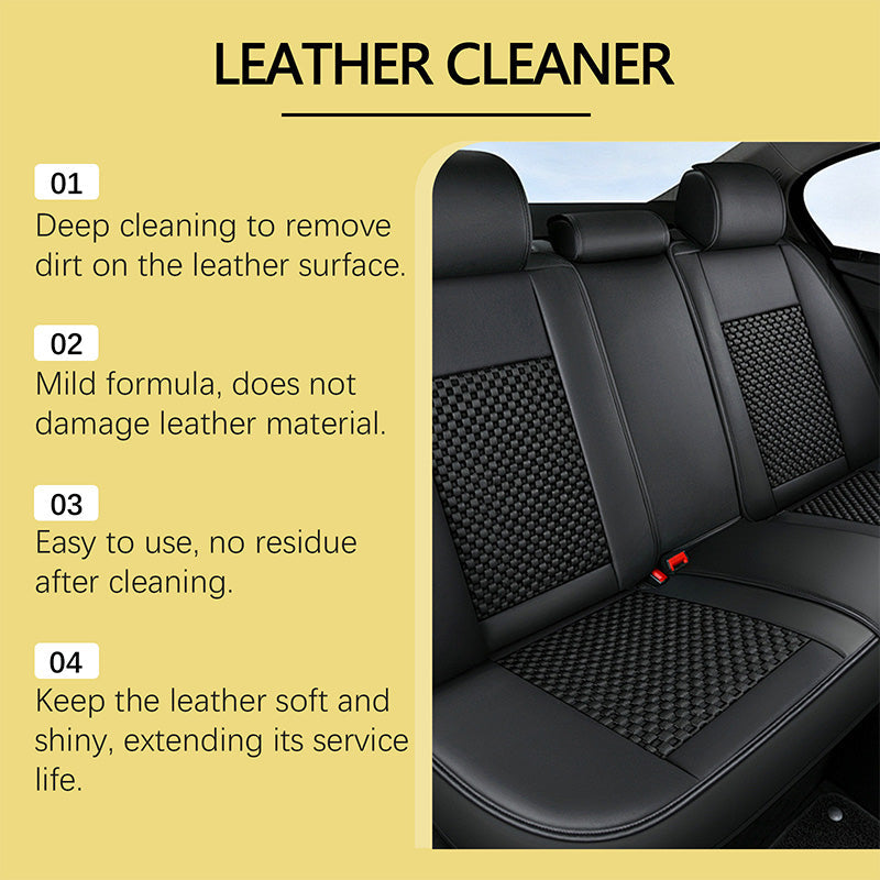 ✨Multifunctional strong deep cleaning, refurbishing leather cleaner