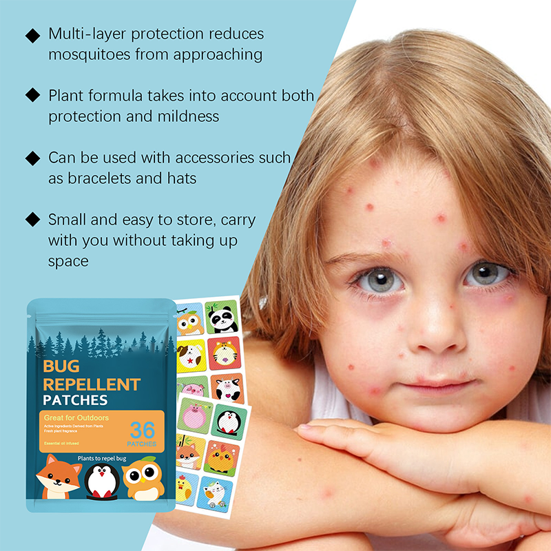 🔥Summer Must-Have 49% OFF🦟Gentle Waterproof & Sweatproof Mosquito Repellent Patches with Cute Designs