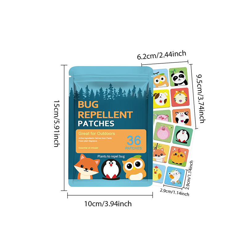 🔥Summer Must-Have 49% OFF🦟Gentle Waterproof & Sweatproof Mosquito Repellent Patches with Cute Designs