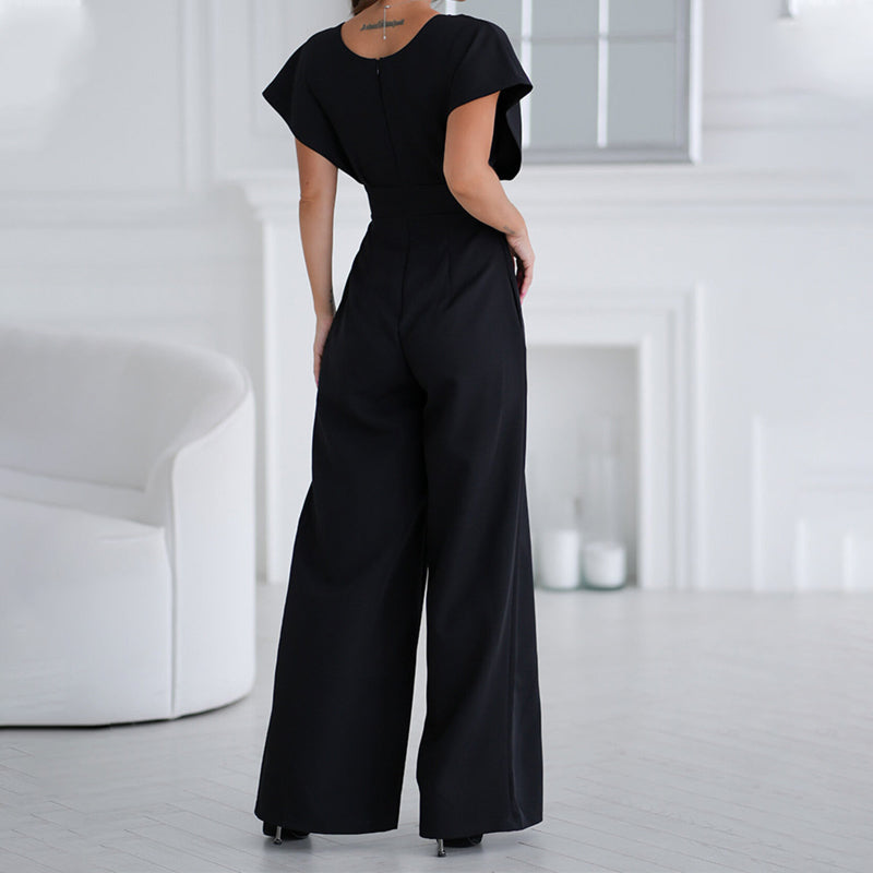 ⏳Time-limited Special⏰V-Neck & Wide-Legged Jumpsuit for Women