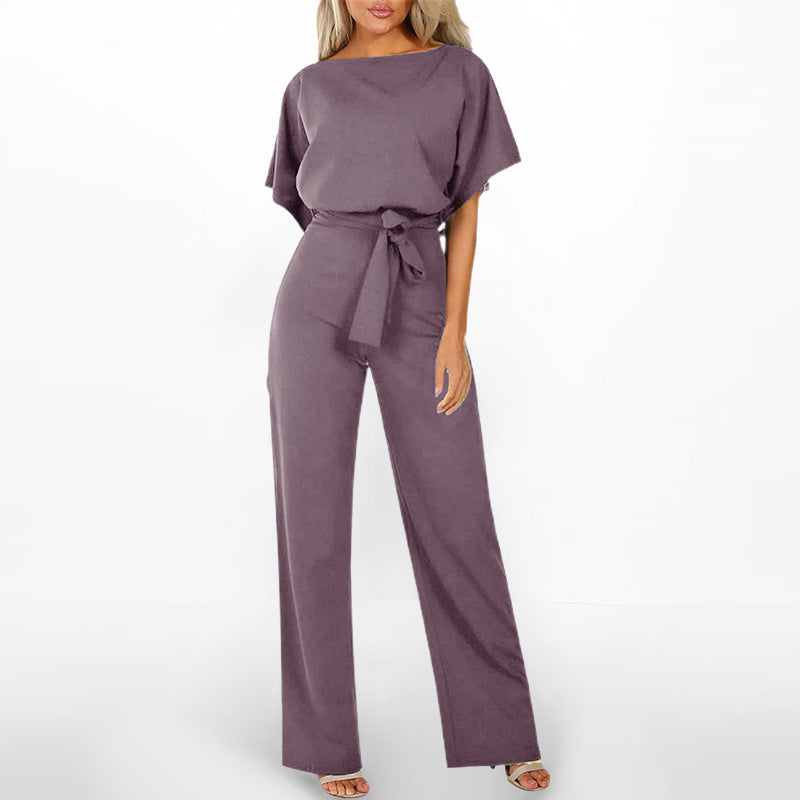 Frauen mit hoher Taille mit weitem Beinoverall