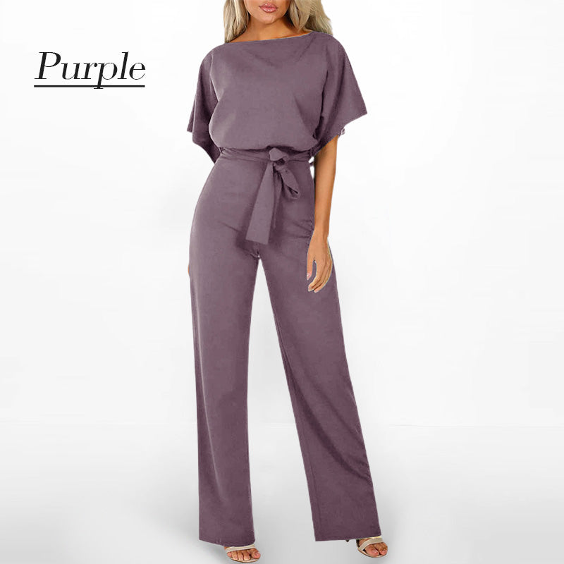 Frauen mit hoher Taille mit weitem Beinoverall
