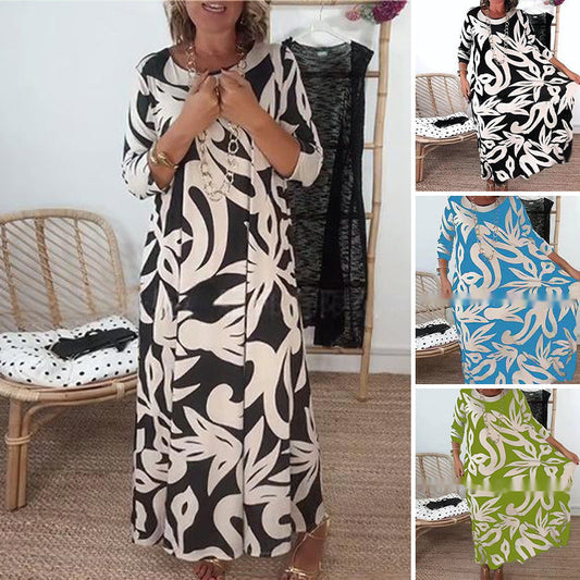 50% off for a limited time elegant printed dress#dress #women #fyp