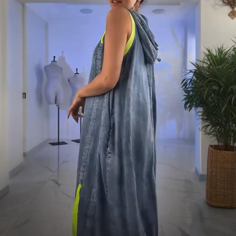 ⏳Time-limited Special⏰Women’s Casual Sleeveless Denim Maxi Dress👗
