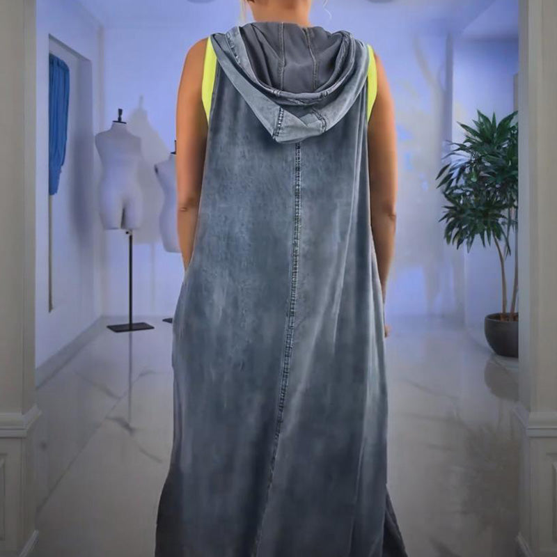 ⏳Time-limited Special⏰Women’s Casual Sleeveless Denim Maxi Dress👗