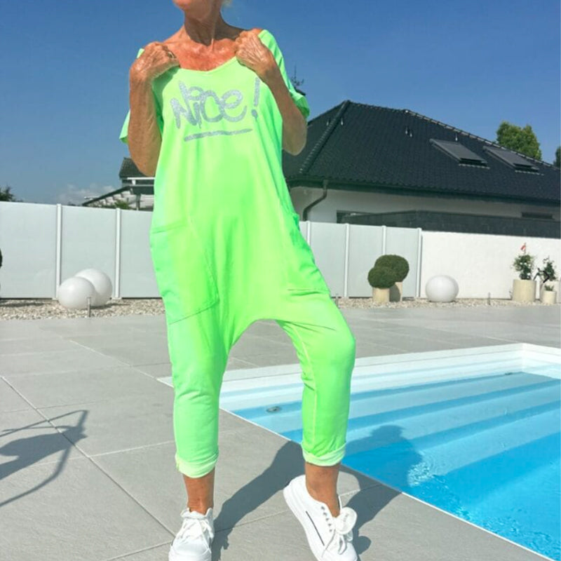 Women's casual pocket jumpsuit