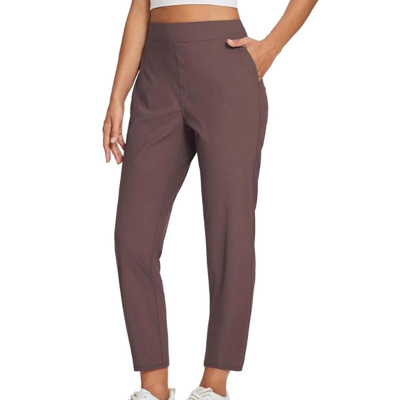 🔥Summer Sale 49% OFF🔥Women's Elastic High-Waist Pants - Secure Pockets, Slim Fit, UK Sizes