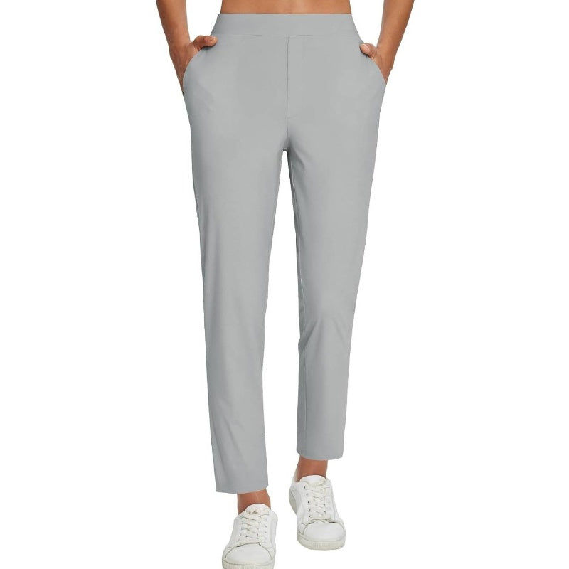🔥Summer Sale 49% OFF🔥Women's Elastic High-Waist Pants - Secure Pockets, Slim Fit, UK Sizes