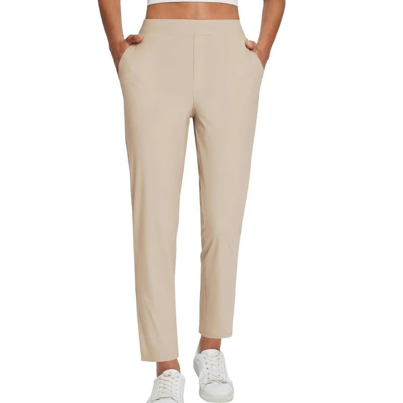 🔥Summer Sale 49% OFF🔥Women's Elastic High-Waist Pants - Secure Pockets, Slim Fit, UK Sizes