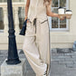 ☀️ 60% OFF TODAY ☀️ Women's Sleeveless Tank & Pants Set - Contrast Binding, Drawstring Waist | Trendy Co-ord, Breathable & No-Fuss Outfits | UK Sizes